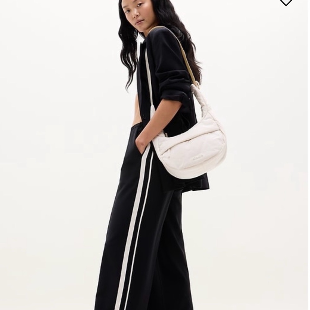 Athleta MVP Side Stripe Pant Black and bone- NWT - Picture 2 of 4
